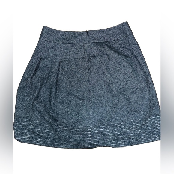Ann Taylor Gray Wool Blend Mini Skirt Size 10 - Picture 2 of 6